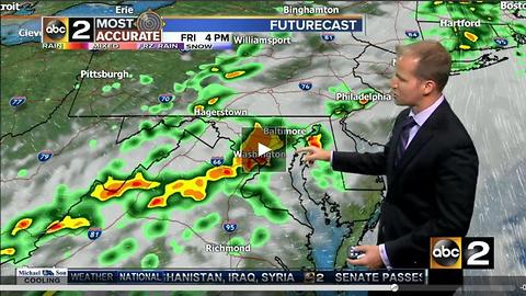 Chance for Storms as Boundary Shifts!