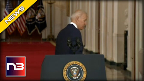 SICK. Biden Turns his Back on the American People after Praising his Botched Withdraw