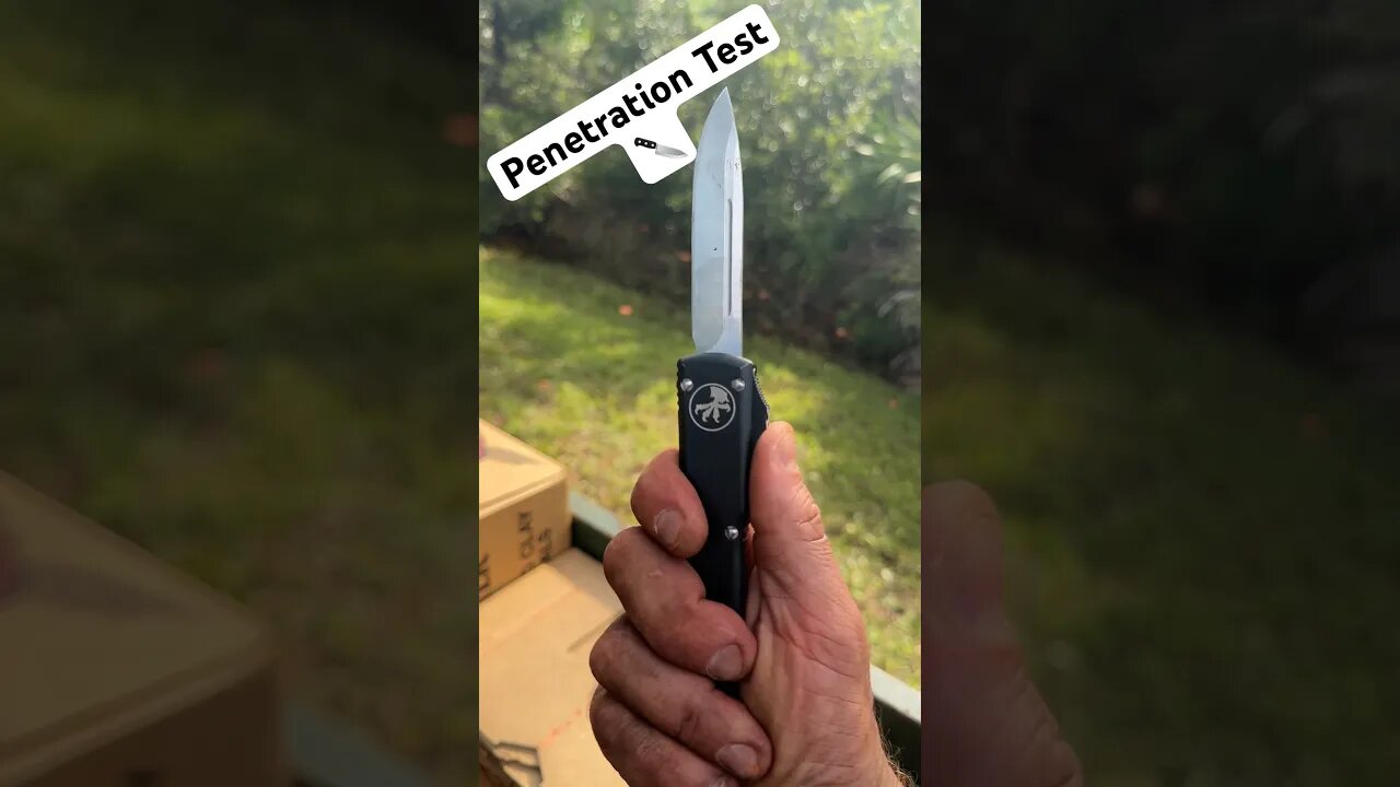 Deep Enough? 🥷 #fypシ #edc #knife #hunter #hunting #guns #gun #legallydangerous #pocketknife #viral