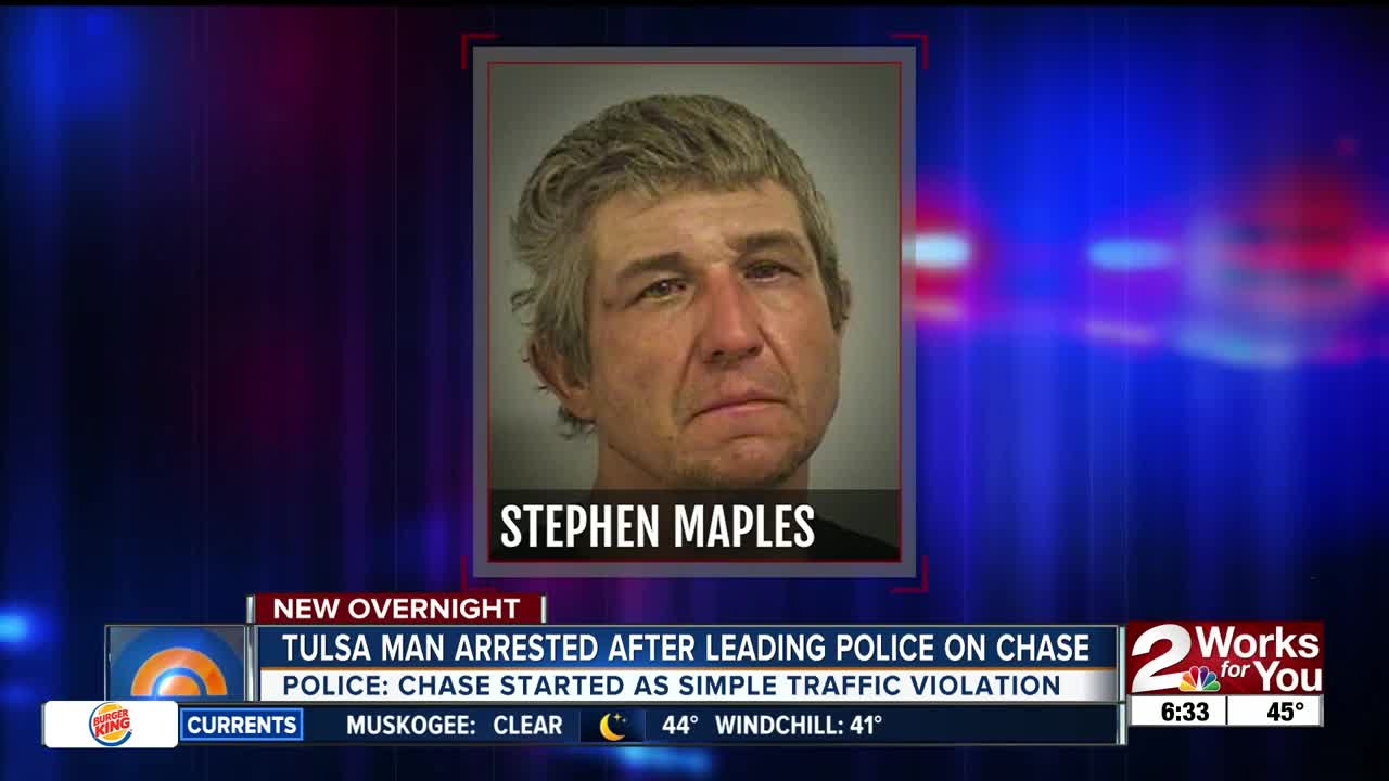 Man arrested after leading police on chase