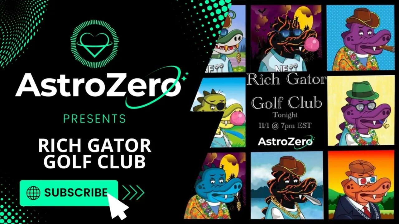 AstroZero NFT Artist Spotlight Ep. 2 - Rich Gator Golf Club