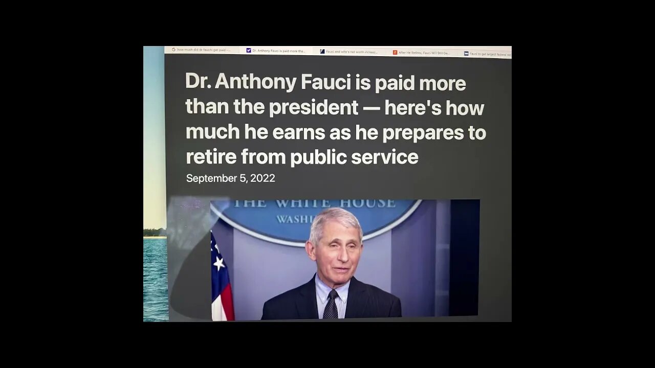 Dr Fauchi Highest Paid FEDERAL employee