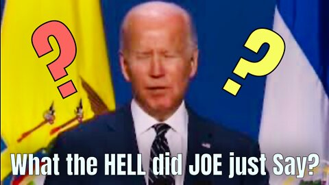 Biden making NO SENSE…