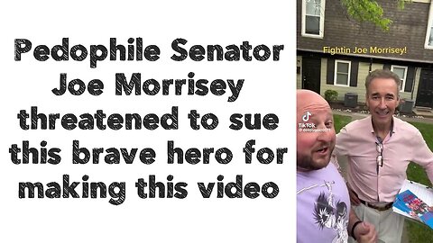 Pedophile Senator Joe Morrisey threatened to sue this brave hero for making this video