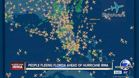 People fleeing Florida ahead of Hurricane Irma