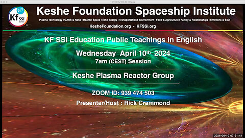 Keshe Plasma Reactor Group 2024-04-10-T1