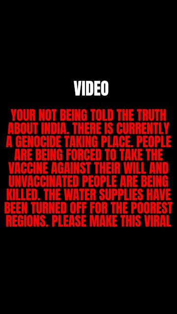 Deaths in India Are From Forced Vaccination.Not Covid
