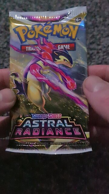 pokemon astral radiance pack opening