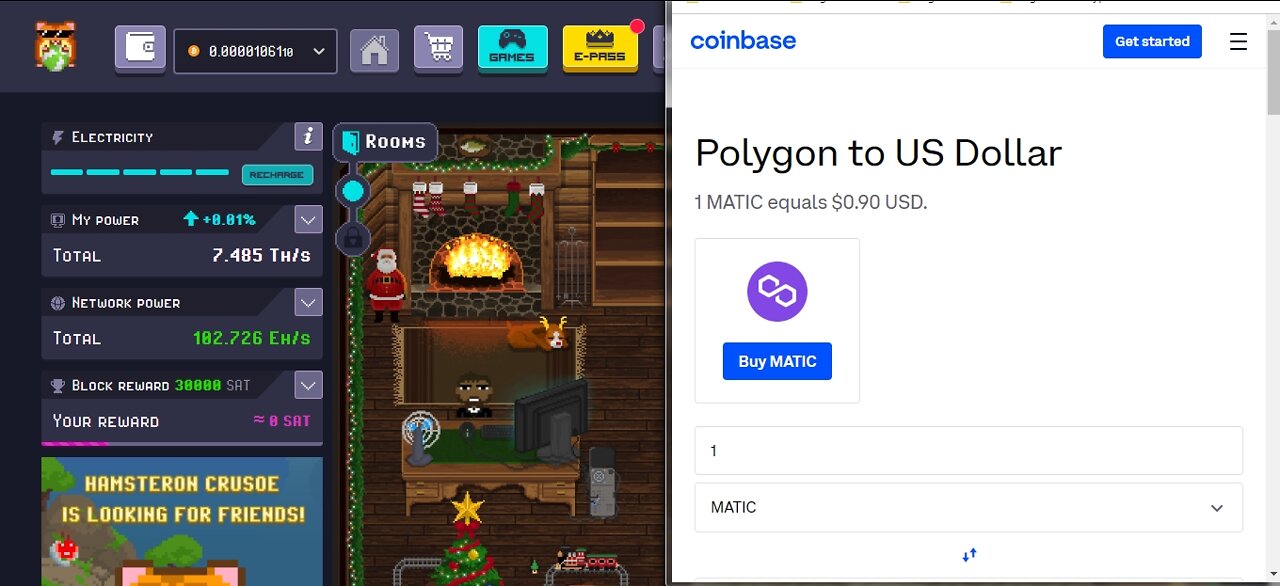 How To Mine Polygon And Bitcoin Cryptocurrency Same Time For Free At RollerCoin By Playing Games