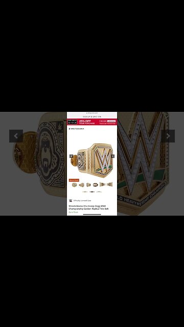 New WrestleMania 39 x Snoop Dogg Golden WWE Title Belt Now Available On WWE Shop!! #shorts