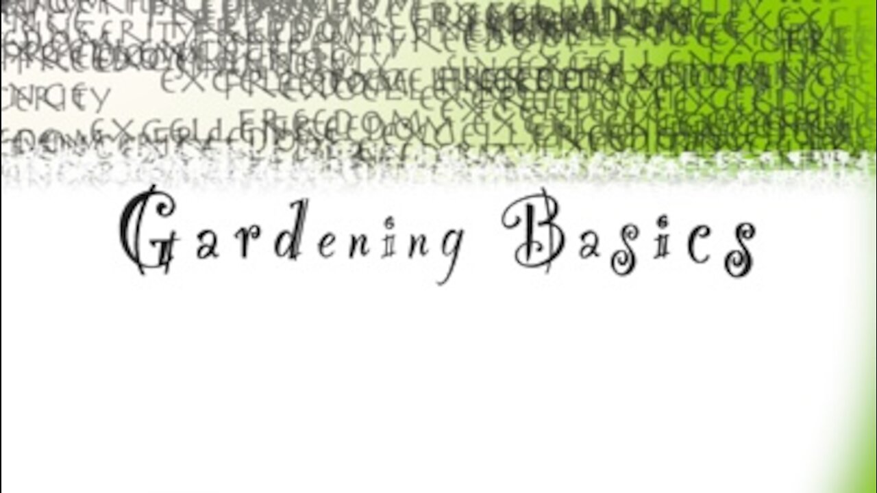 Gardening Basics