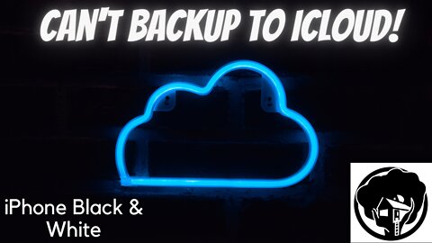 Can't backup to the iCloud!