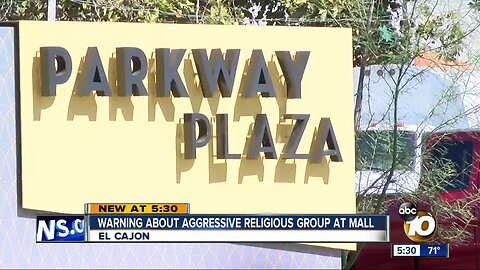 Woman speaks on aggressive religious group at El Cajon mall