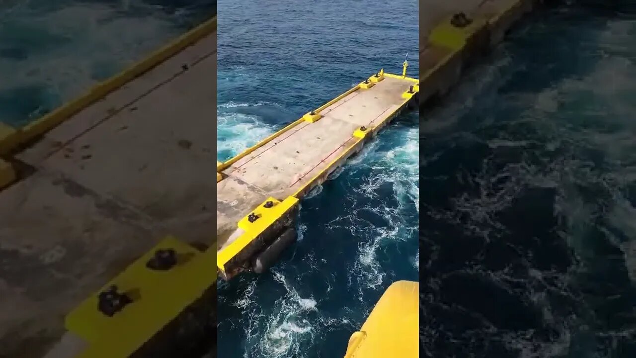 Symphony of of The Seas Pushing off the Pier in Costa Maya!