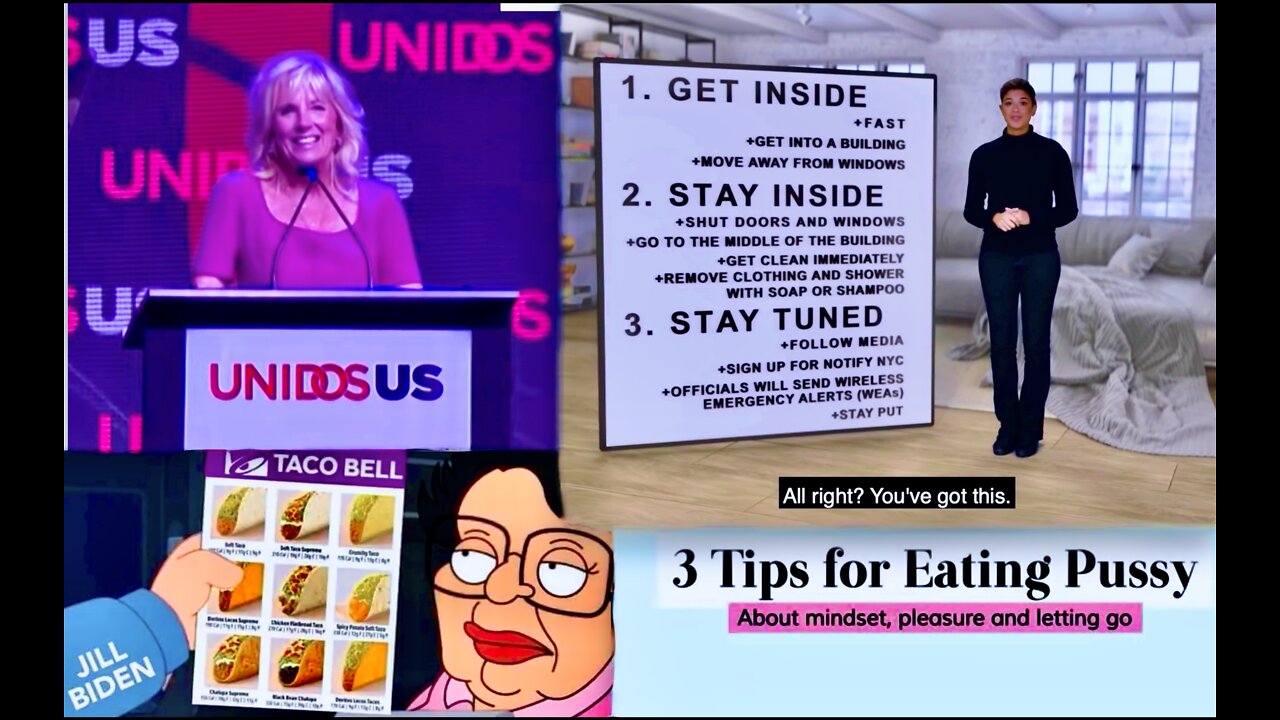 Eating Tacos With Jill Biden At A Bodega In New York City After A Nuclear Attack - Biden Taco Memes