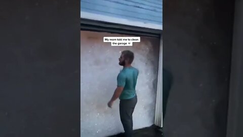 My mom told me to clean garage Video By wcrlf #Shorts
