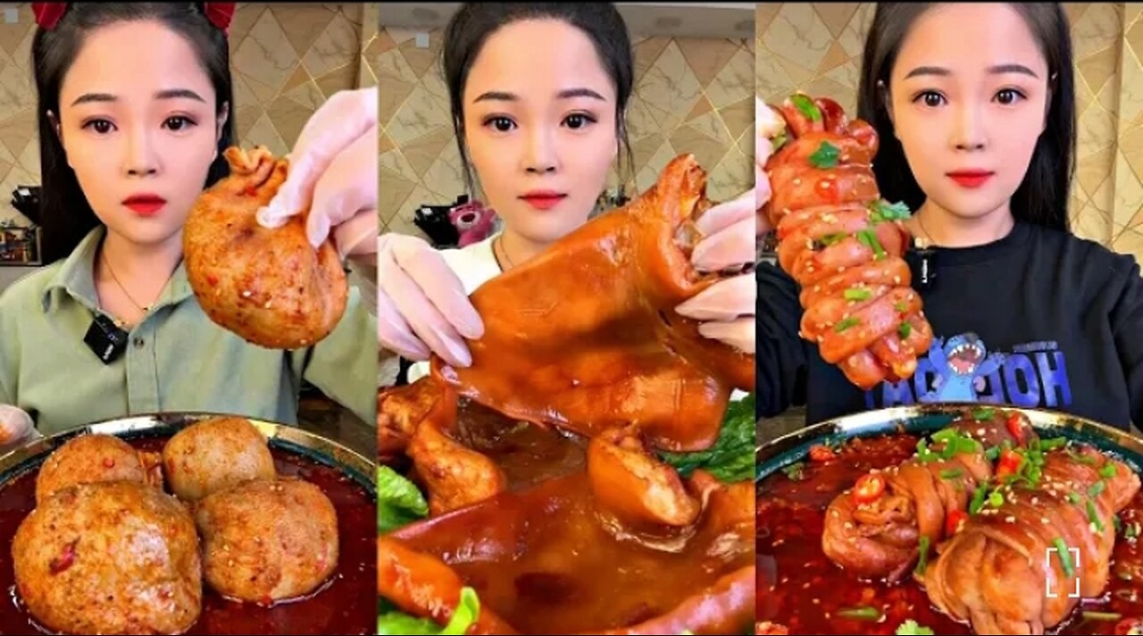 ASMR CHINESE FOOD MUKBANG EATING SHOW _ 먹방 ASMR 중국먹방 #food #asmr #viralvideo #viral #샤오위먹방