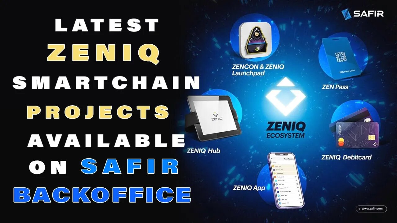 Latest Tokenization Projects and updates of Zeniq SmartChain available on Safir Backoffice