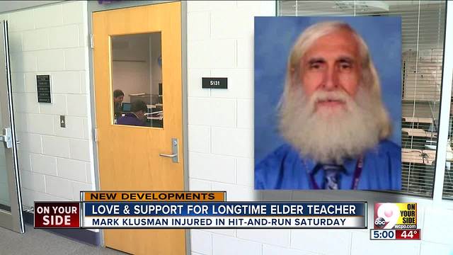 Love and support for Elder teacher hurt in hit-and-run