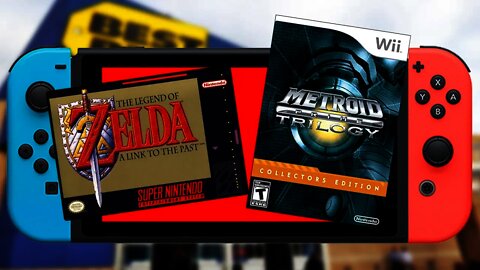 Zelda A Link To The Past AND Metroid Prime Trilogy listed for SWITCH!