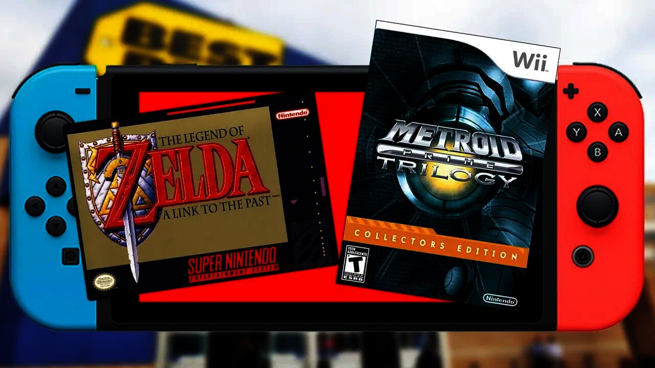 Zelda A Link To The Past AND Metroid Prime Trilogy listed for SWITCH!