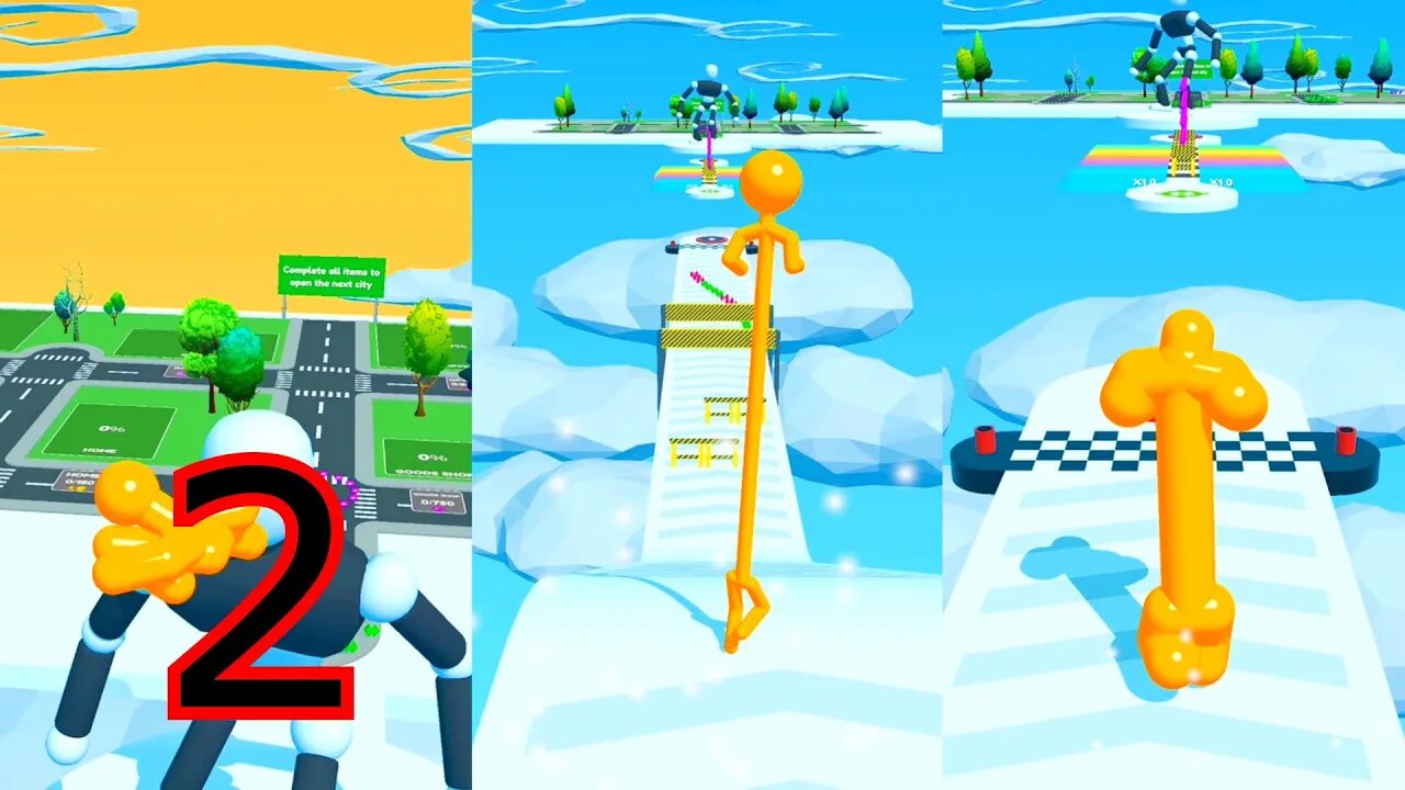 Watch a Tall Man Run in 3D—You Won't Believe What Happens Next! Part 2