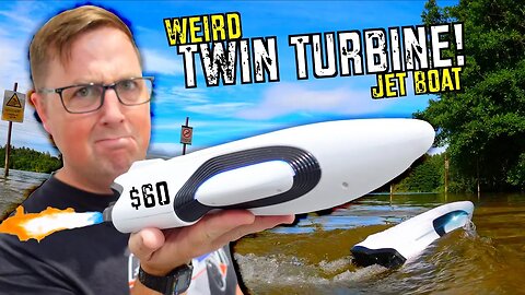 Not a UFO, a CHEAP 'Weird' Twin Turbine JET Boat!