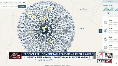 Curbing crime around shopping areas