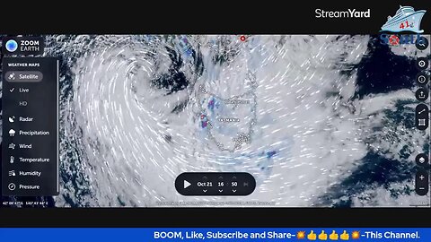 Live Weather Observation, As Tasmania About To Get Slammed. #D9Beats