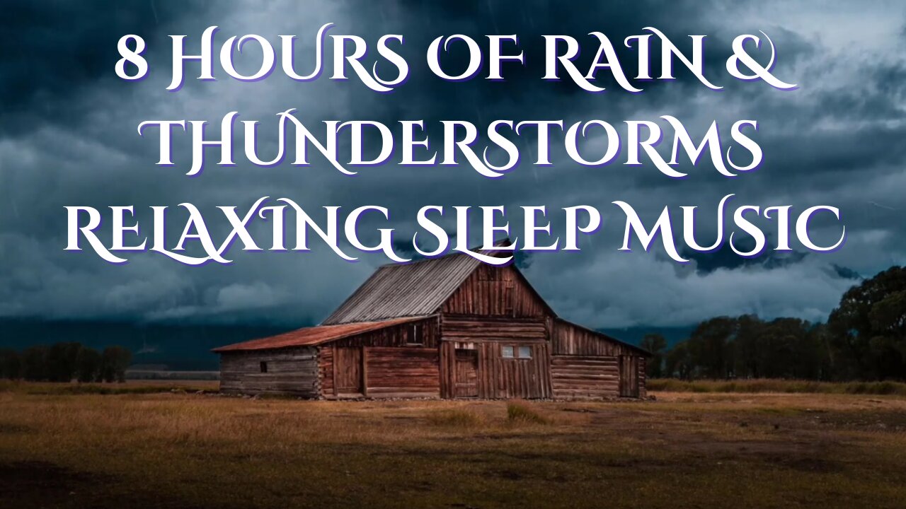 8 Hours of Thunderstorm Sounds | Relaxing Rain, Thunder & Lightning Ambience for Sleep |