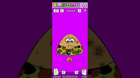 comi hambúrguer #pou #shorts