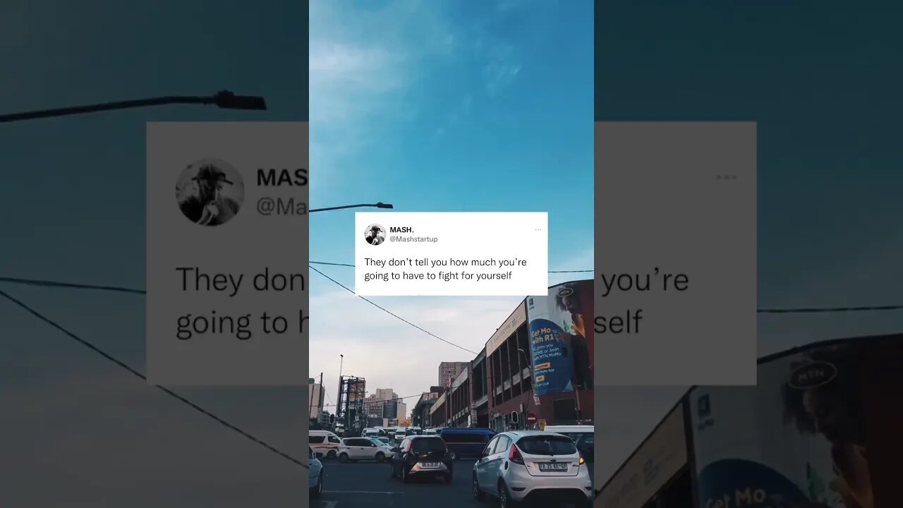 Fight for yourself!