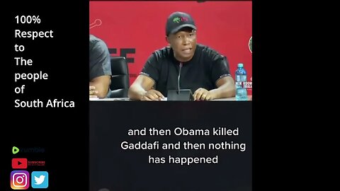 100% respect to south africa