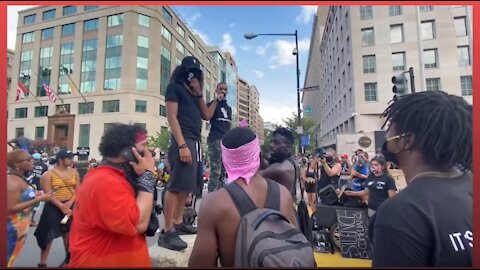 Black Lives Matter Protester - Calls To Pull Trump Out Of Office-1592