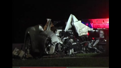 Two people killed after Ferrari hits tree, catches fire in West Palm Beach