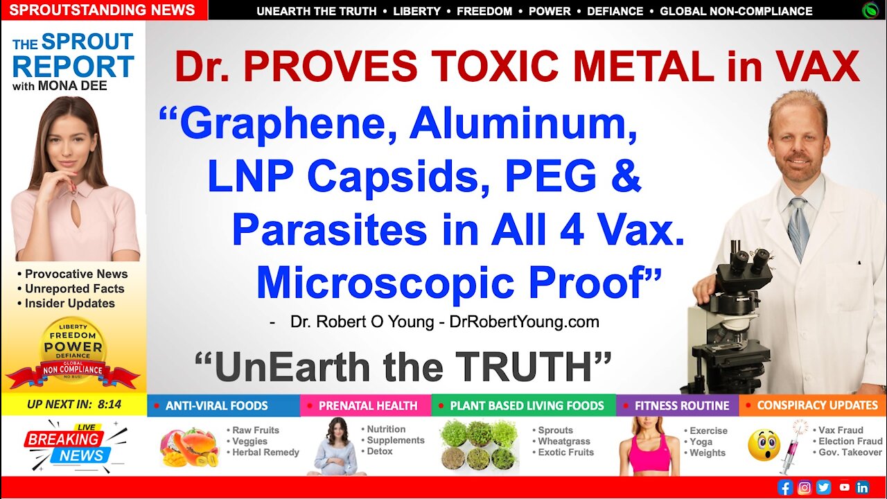 Dr. PROVES TOXIC METAL in ALL 4 VACCINES | Dr. Young's Microscopic Proof of Graphene, Aluminum, LNP Capsids, PEG & Parasites