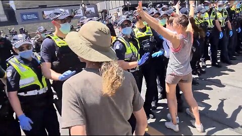 VICTORIA POLICE ASSAULT PEACEFUL PROTESTERS