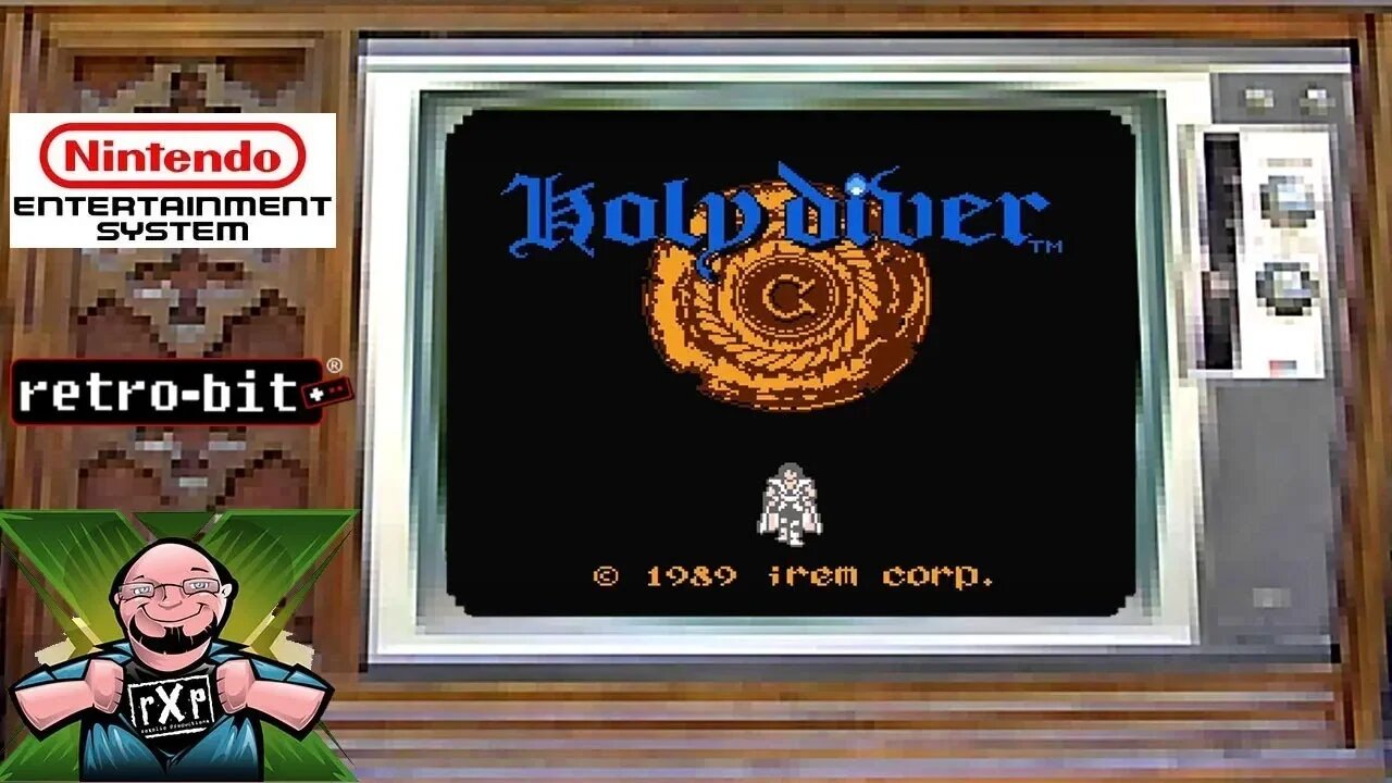 LIVESTREAM! Retro-Bit and IREM's Holy Diver For the NES Played on an HDMI-Modded Top Loader NES