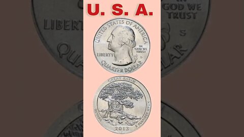U. S. A. ¼ dollar 2013.#shorts #coinnotesz
