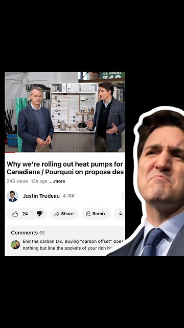 Would You Buy a Heat Pump From This Man? #shorts #trudeau #carbontax