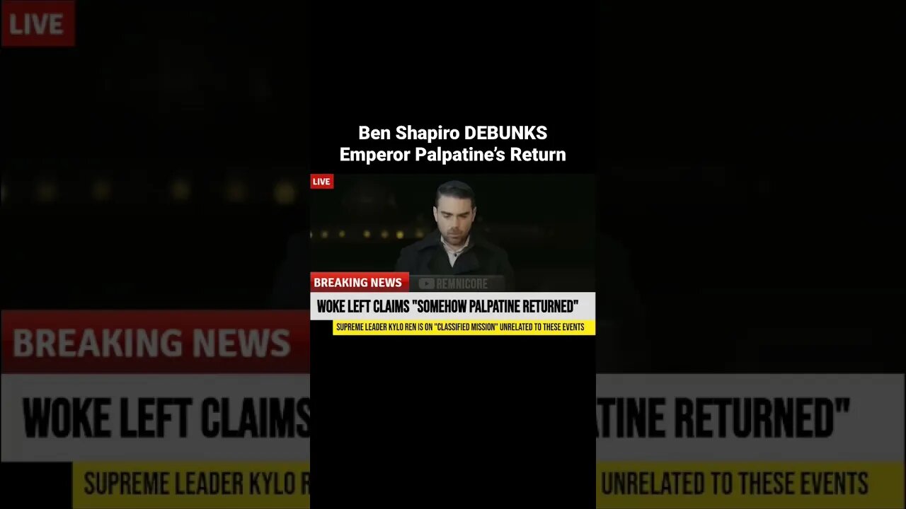 Ben Shapiro DEBUNKS Emperor Palpatine’s Return Rumors