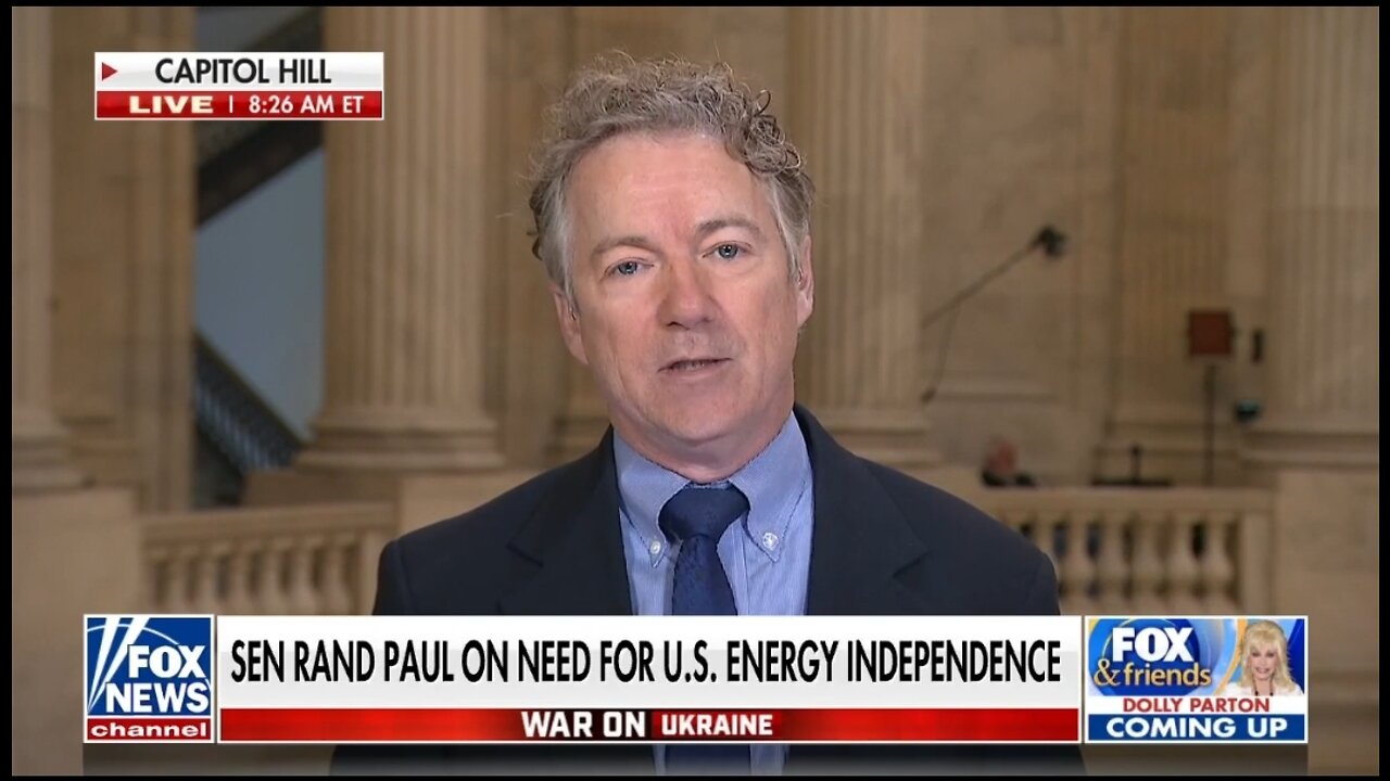 Rand Paul: Dems Nonsensical Energy Policies Got Us Into This Oil Predicament