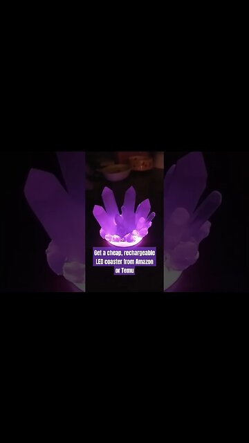 LED Light for Crystals #led #resin #crystals