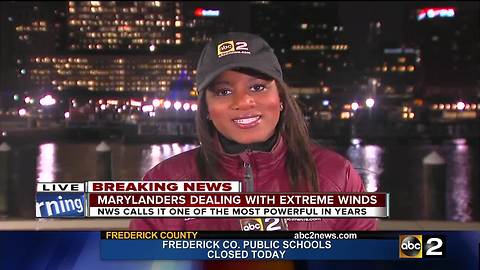 High winds are whipping through the region