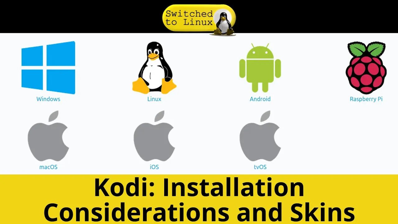 Installing Considerations and Skins in Kodi