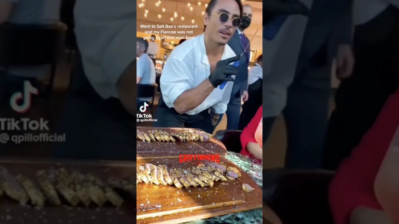 Woman Rejects Salt Bae at his Restaurant.. #shorts