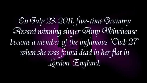 BLOOD SACRIFICES OF THE ILLUMINATI 3/3 AMY WINEHOUSE-THE 27 CLUB