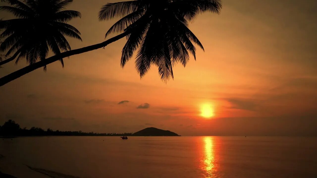 Beautiful Sunset Video With Relaxing & Calming Piano Music