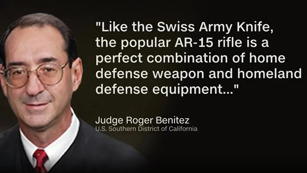 Benitez DESTROYS California AR-15 ban (BASED)