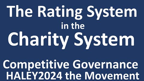 The Rating System in the Charity System